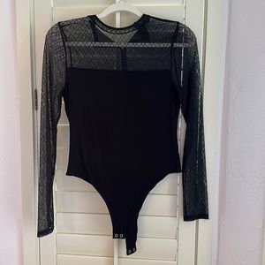 Like new forever 21 mesh yoke bodysuit